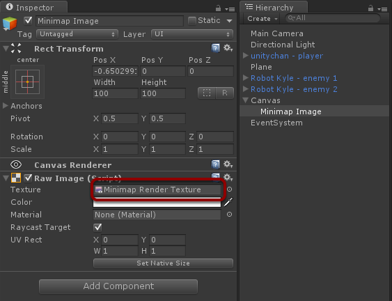 raw image render texture
