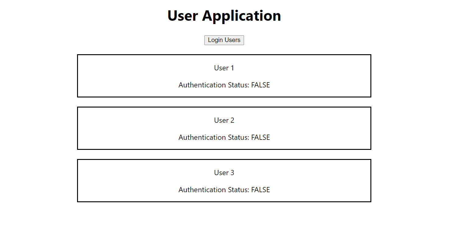 Demo app with multiple users.