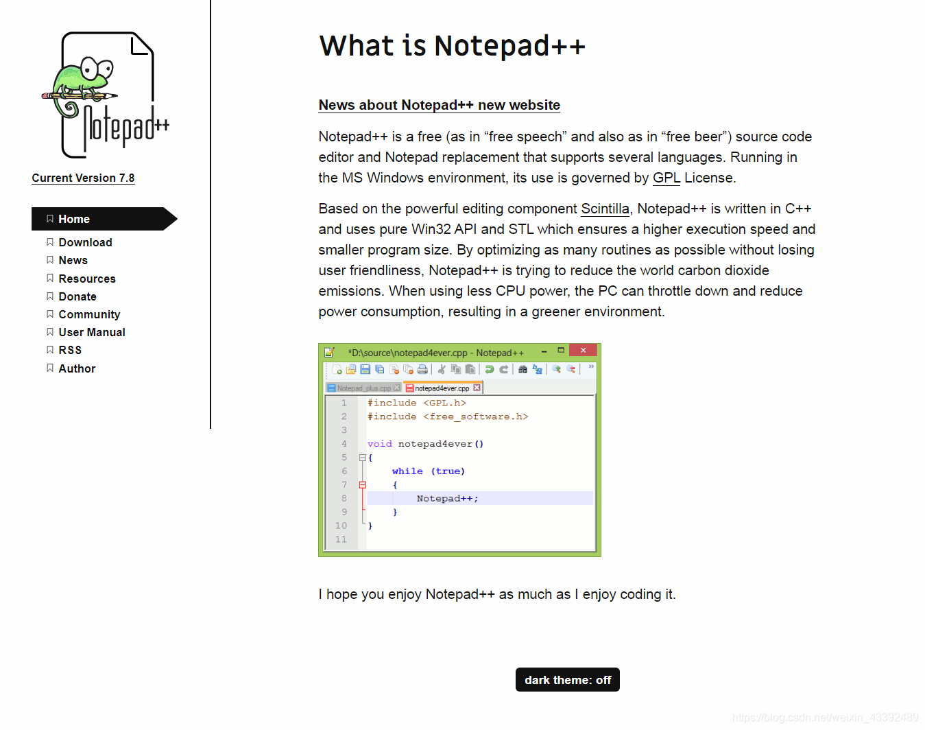 第二十八期:Notepad++ 新 Logo 出炉，官网全新改版采用自适应设计_notpad++外观-CSDN博客