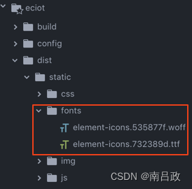 解决Vue部署到生产环境后Element UI图标不显示问题_若依后台管理部署到服务器上elementui图表出现问题-CSDN博客