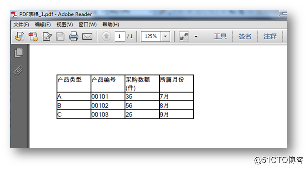 C# 如何在PDF文档中创建表格