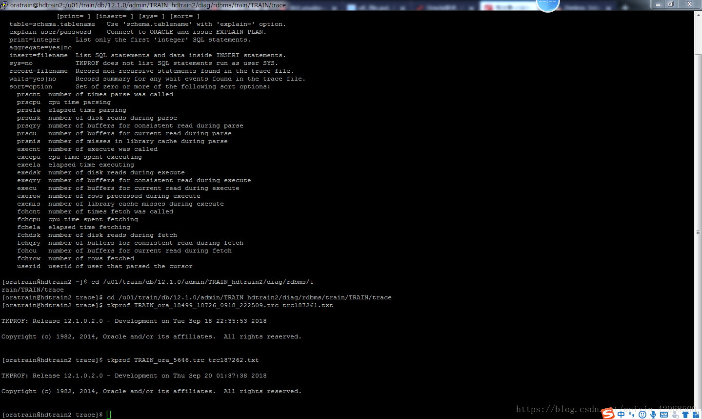 tkprof TRAIN_ora_5646.trc trc187262.txt