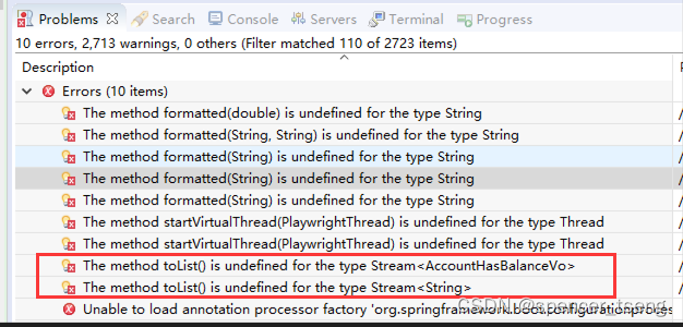 The method toList() is undefined for the type Stream-CSDN博客