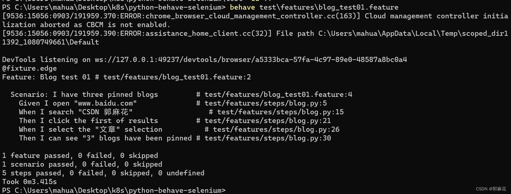[E2E Test] Python Behave Selenium 一文学会自动化测试_behave源码-CSDN博客