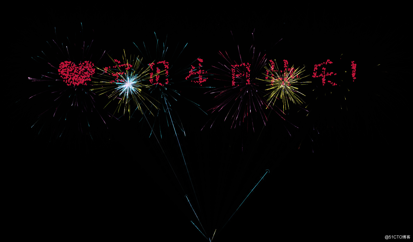 html+css+javascript生日快乐烟花 ❤520/表白/七夕情人节/求婚❤专用(自定义文字)_七夕情人节