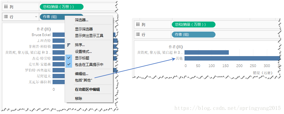 图:未分组字段成员合并示例
