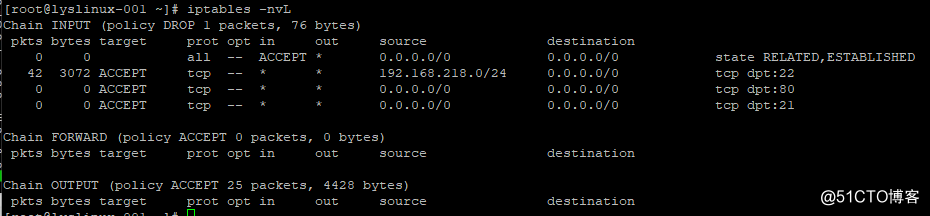 iptables 语法、iptables filter表小案例