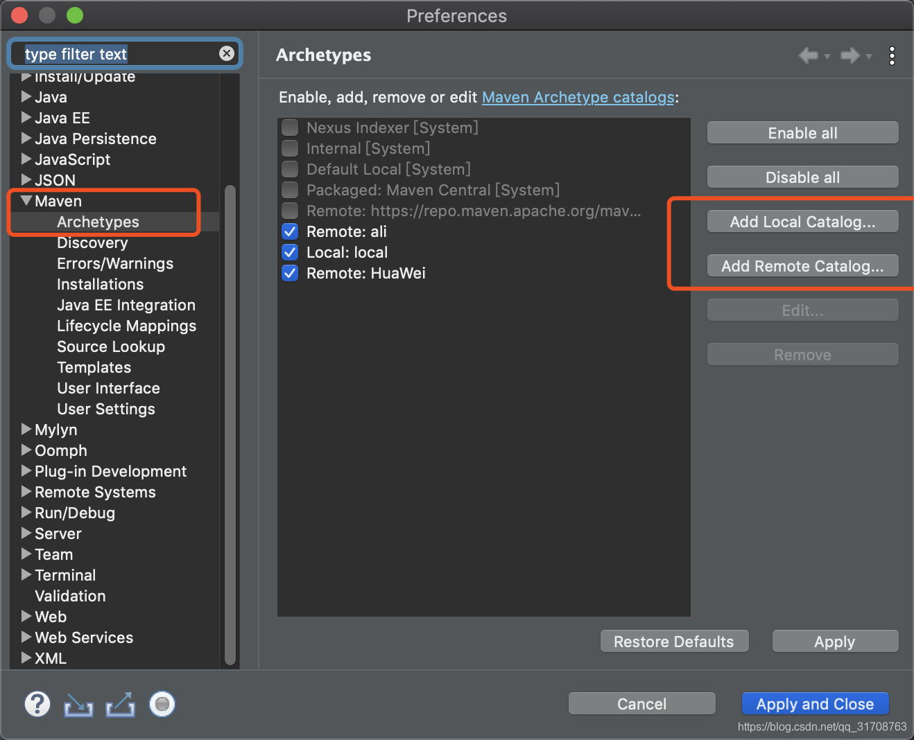 eclipse设置maven archetype_eclipse archetypesCSDN博客