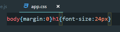 minify css
