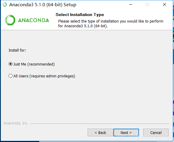 只为当前用户安装