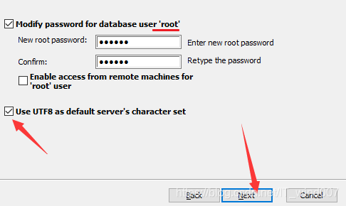 设置数据库的密码
