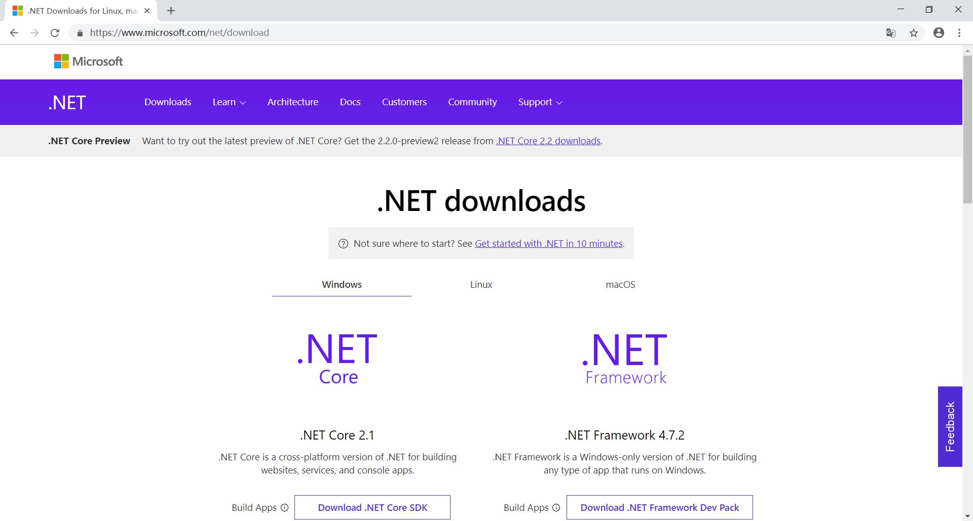 .NET Framework Developer Pack下载地址