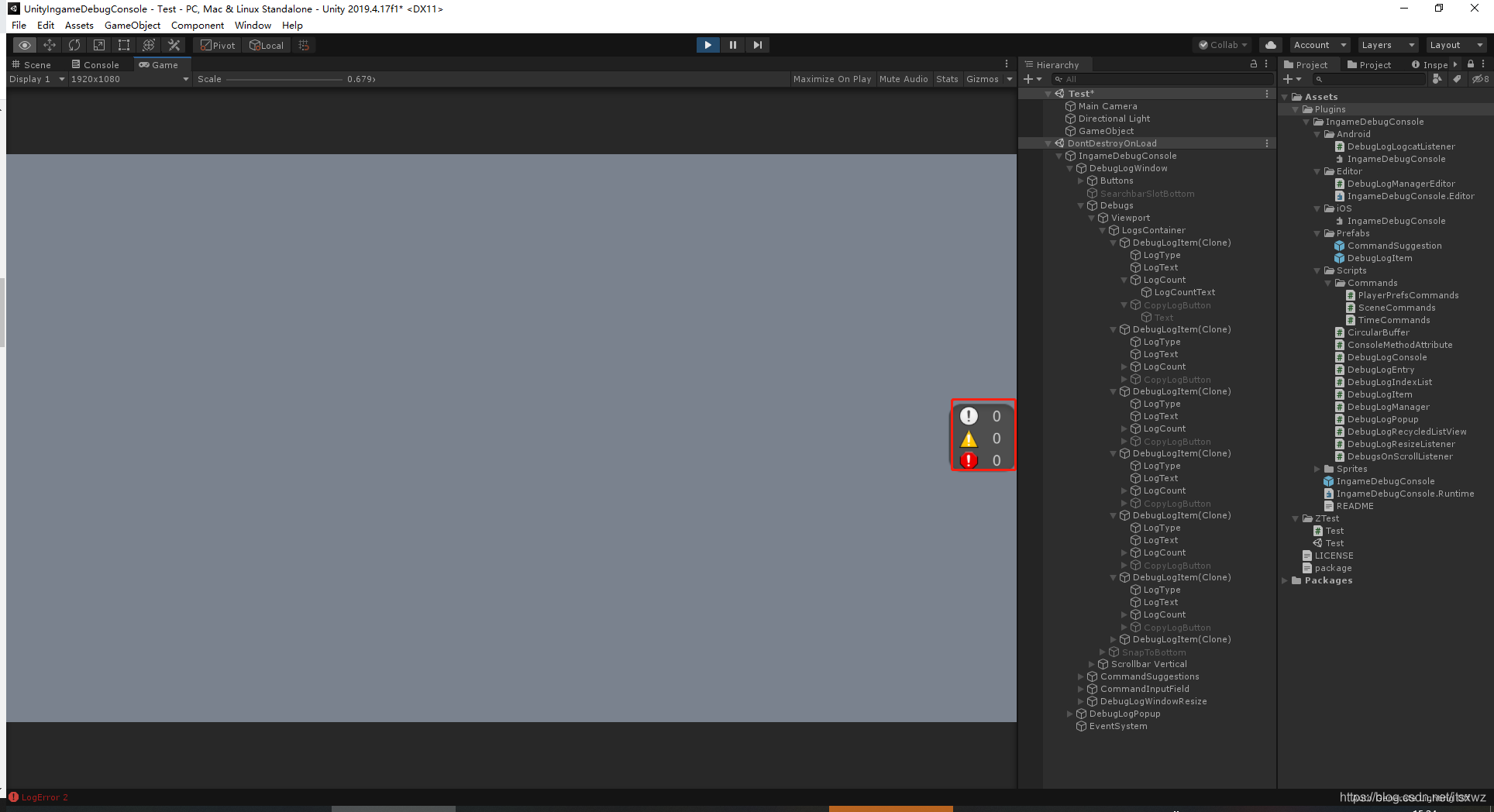 UnityIngameDebugConsole_in-game debug console-CSDN博客