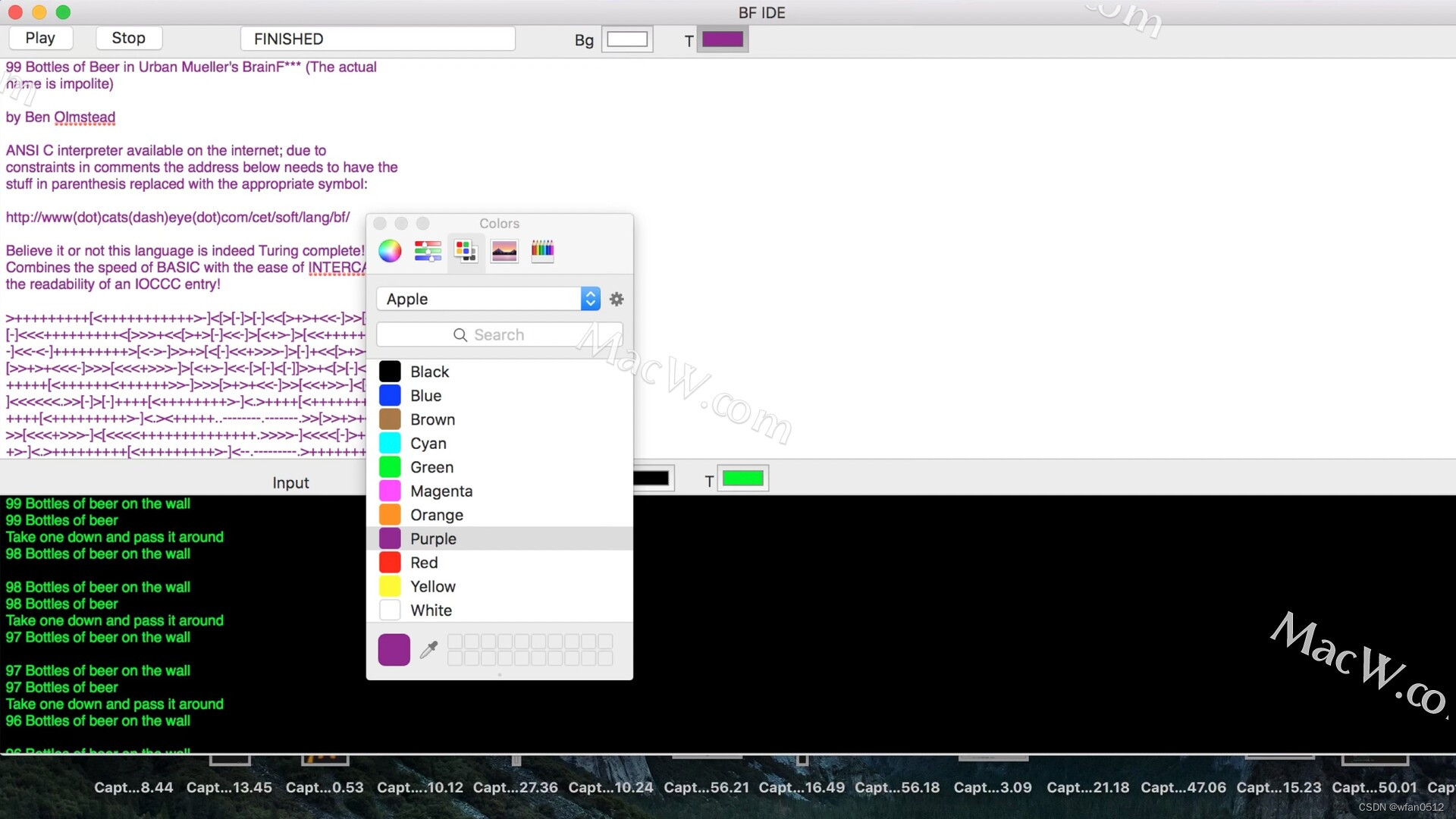 Brainfuck编程语言的集成开发：BF_IDE for Mac_在线bf语言解释器-CSDN博客