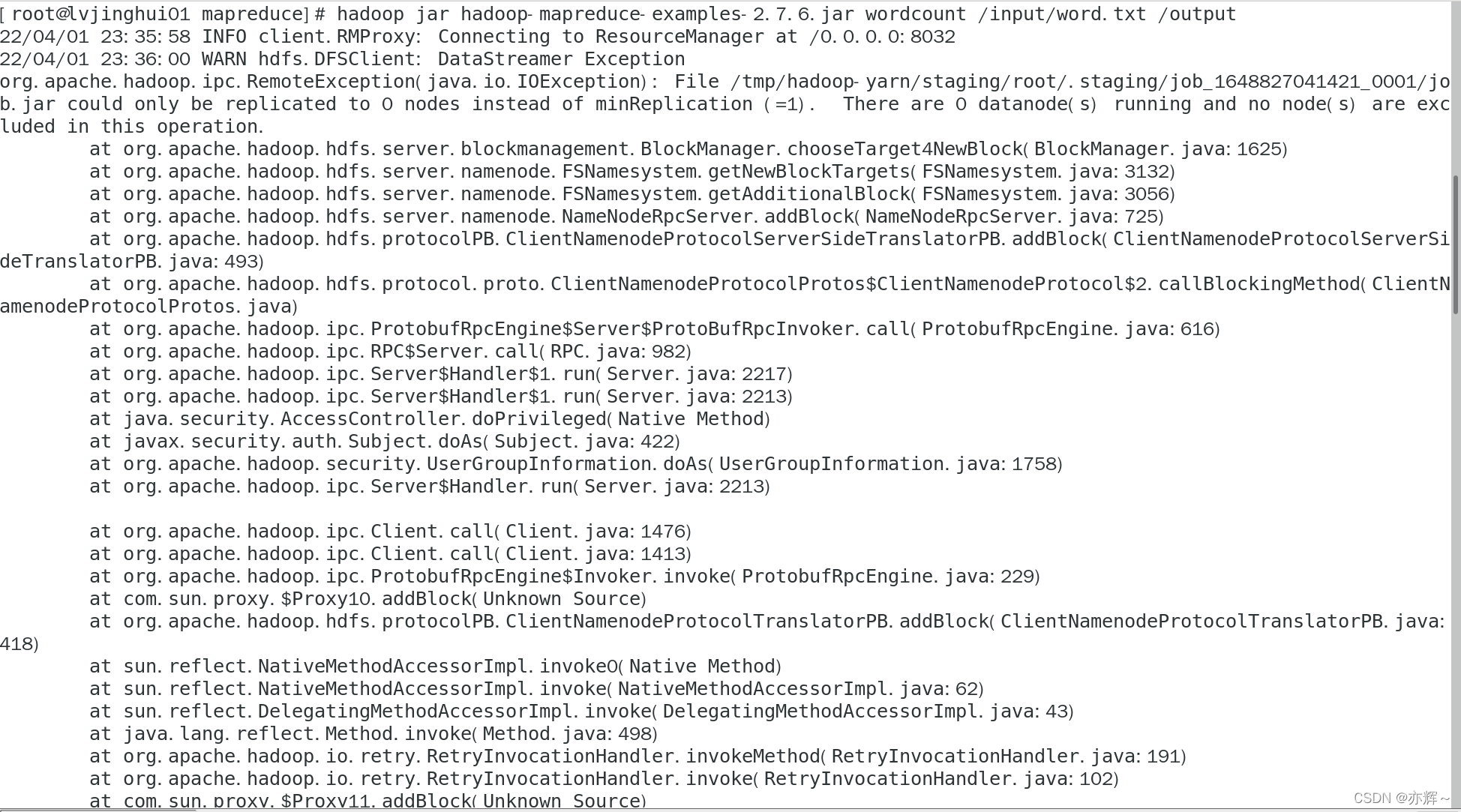 eclipse运行 Hadoop 自带的单词统计错误_hadoop运行jar包实现词频统计应用程序失败怎么整-CSDN博客