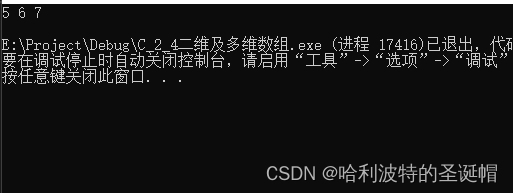 二维数组及指针插图11 在这里插入图片描述