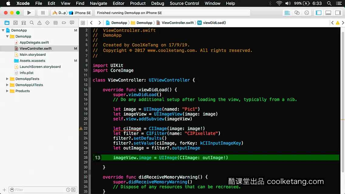 互动教程 for Xcode9 & Swift4-酷课堂