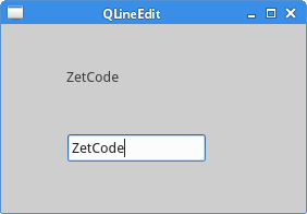 QLineEdit的