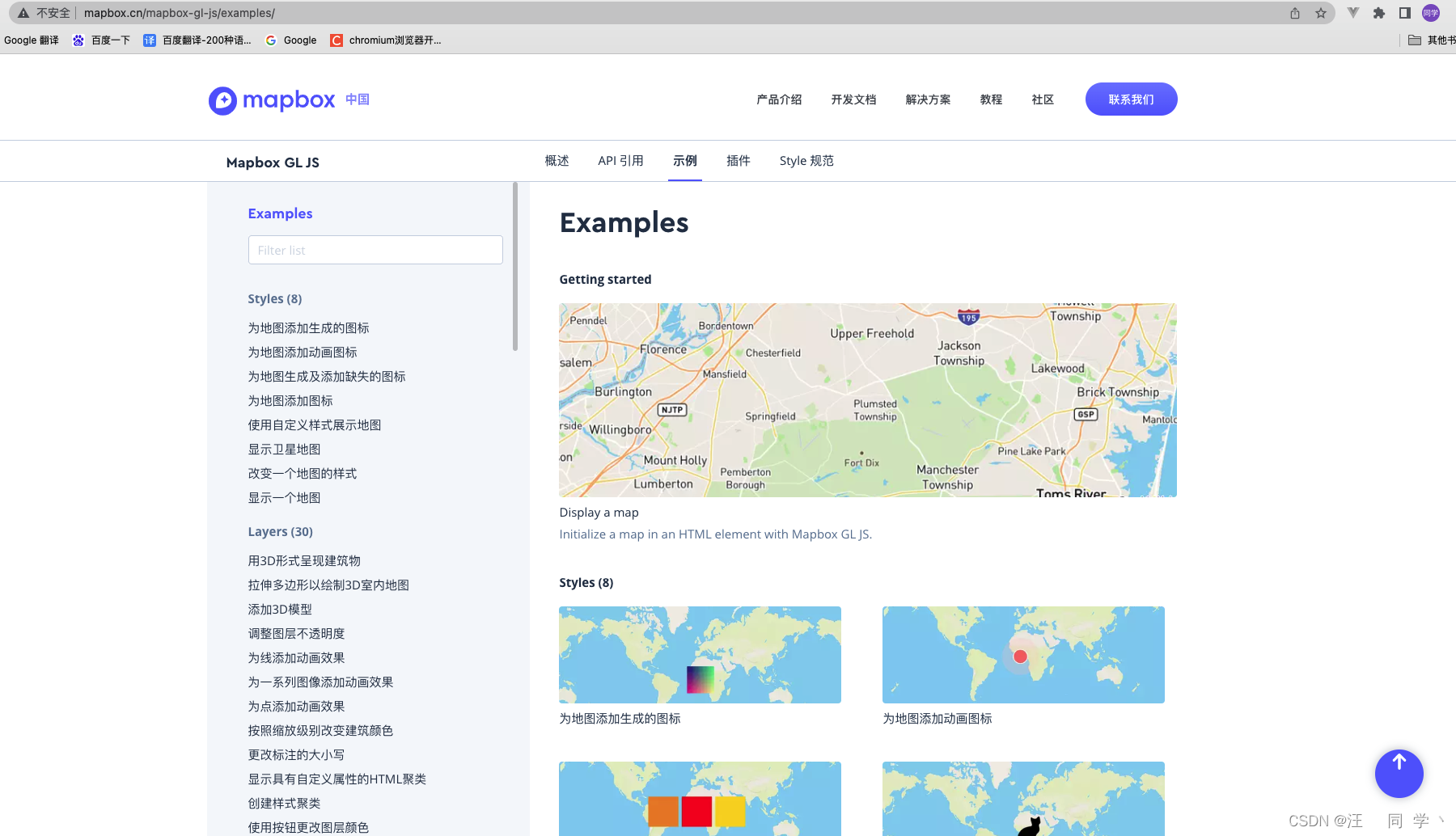 【Mapbox基础功能】01、前置学习资料(文档地址、accesstoken生成)_mapboxgl中文文档-CSDN博客