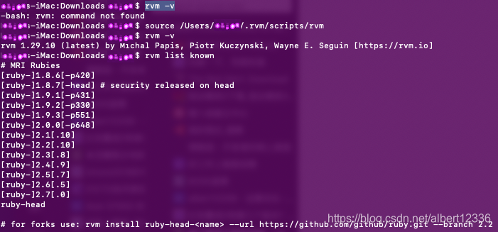 use rvmcheck ruby version
