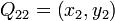 Q_{22} = \left( x_2, y_2 \right)