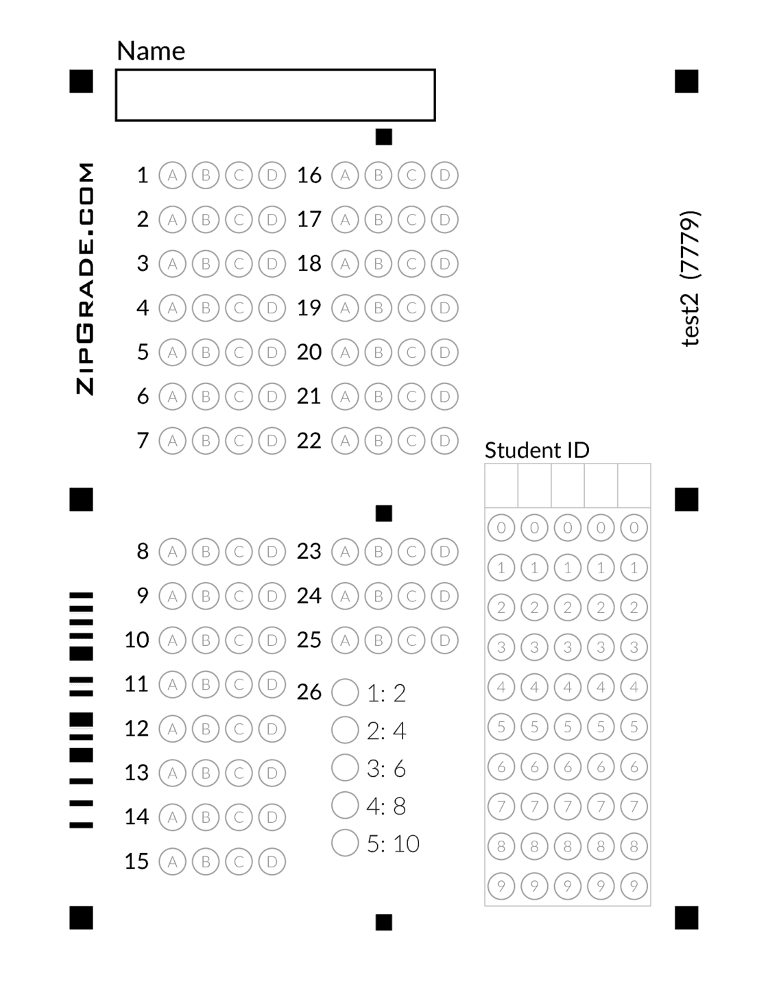 Android动态生成答题卡,手机扫描答题卡改卷的最佳选择——ZipGrade-CSDN博客