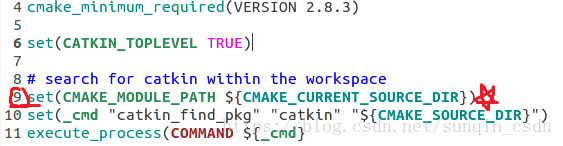 注意，CMakeLists.txt右下角有个锁图标，需要在终端 sudo gedit CMakeLists.txt 的方式打开修改，建议这一行加在尽量前面，图中在第9行，不一定是非要加在这一行