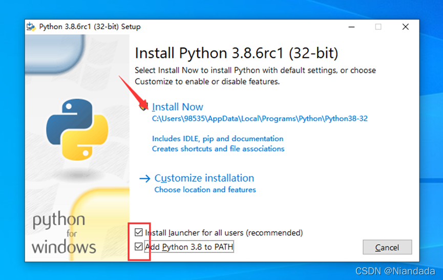 python安装_按照python无法选择install launcher for all users-CSDN博客