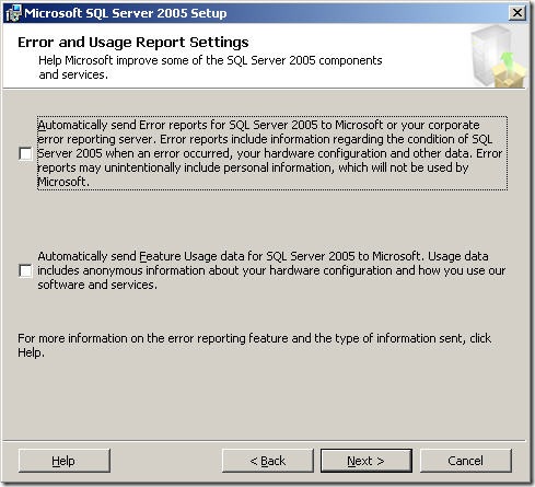 18-Error and Usage Report