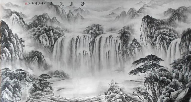 中国山水画 中国风来袭！如何用ArcGIS制作水墨风山水画？_arcgis水墨画颜色