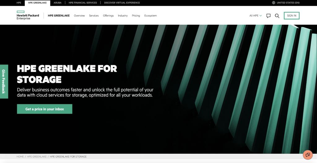 HPE Greenlake为世界各地的公司存储重要数据