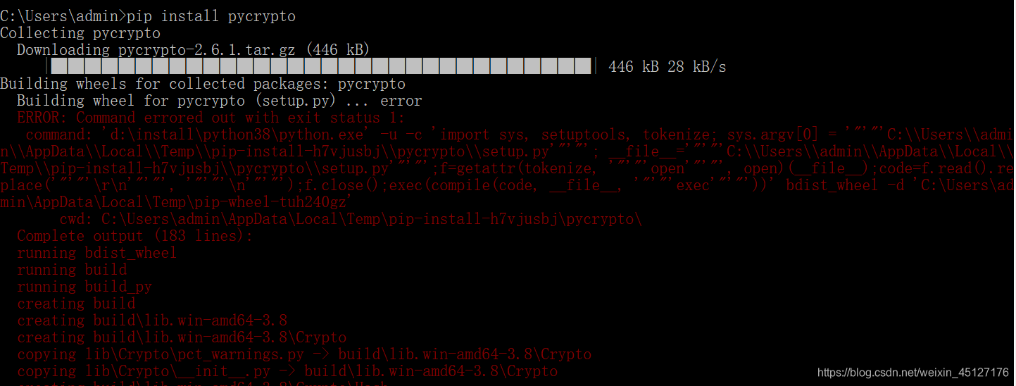 python3.8报错：ModuleNotFoundError:No module named “Crypto“ 解决方案_from crypto.cipher  import des modulenotfounderror:-CSDN博客