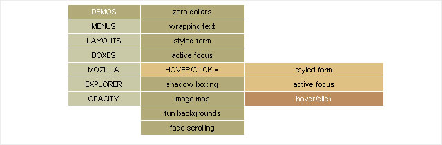 CSS Navigation and buttons tutorial