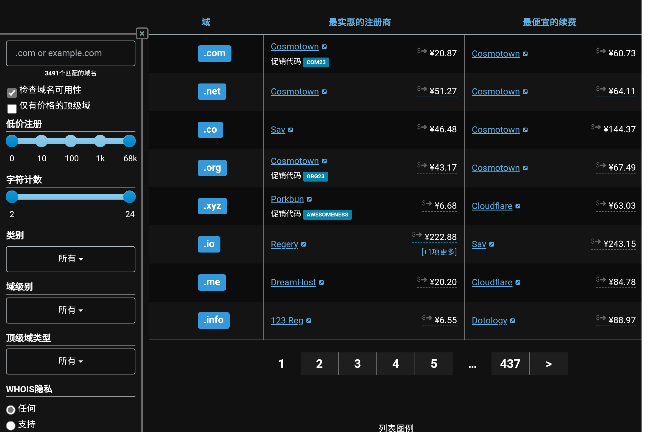 两个域名比价网站推荐-CSDN博客