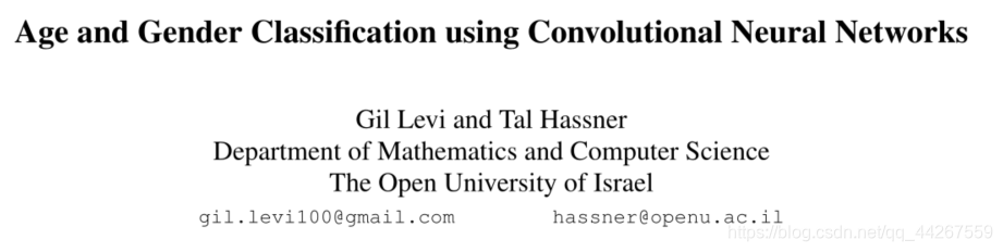 年龄估计入门必备：Age and Gender Classification using Convolutional Neural ...