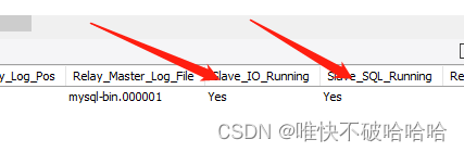 显示yes表示成功了
