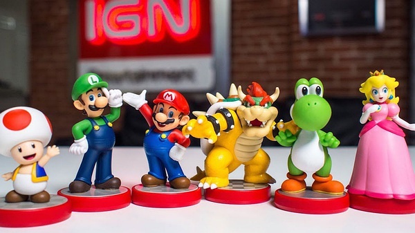 马里奥家族的 Amiibo 玩具