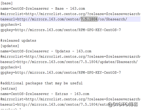 RHEL7.5更换yum为CentOS版163网络源