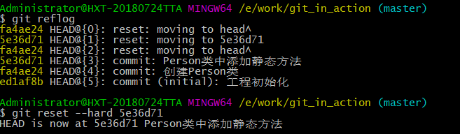 22.还原到最新的commit