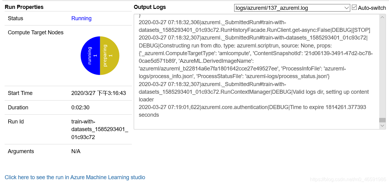 图6 试验运行中