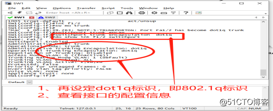 通过Trunk链路实现跨VLAN的通信