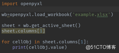 openpyxl使用sheet.columns报错