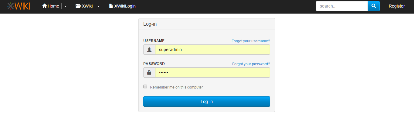 login