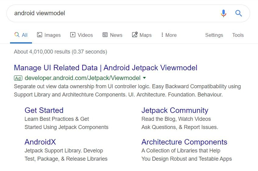 Android ViewModel