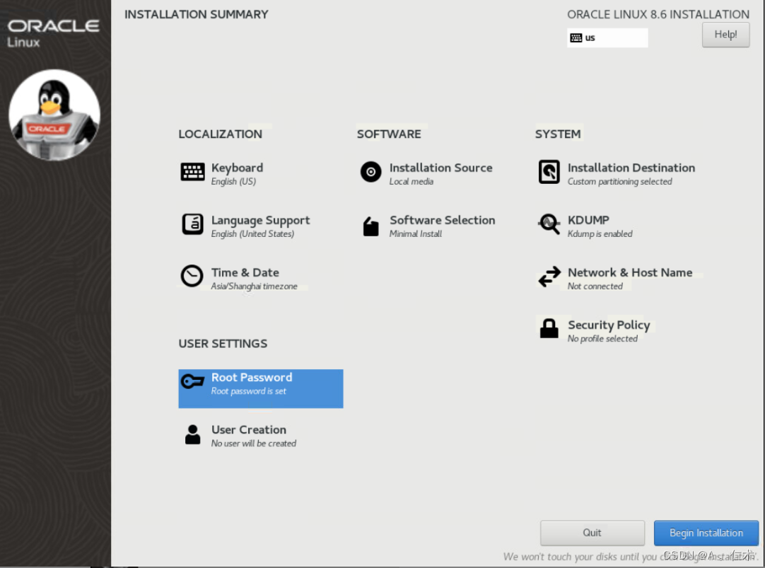 Oracle Linux 8.6 Install-CSDN博客