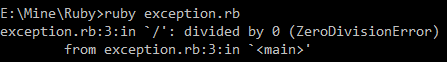 Exception Handling in Ruby