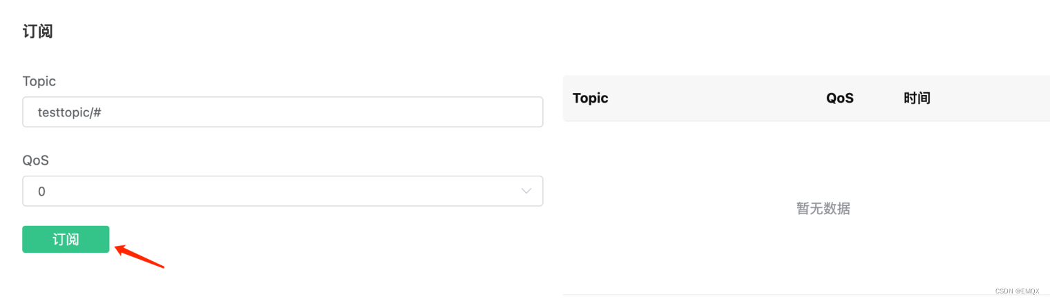 MQTT WebSocket订阅主题