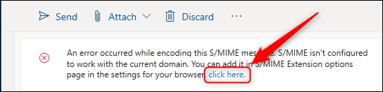 The "add domain" error message.