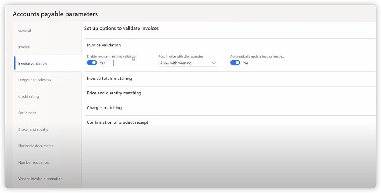 Dynamics 365 finance 供应商发票自动化
