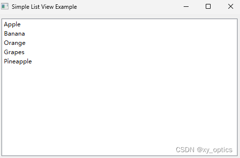 PyQt5 中的 List View_pyqt5 listview-CSDN博客